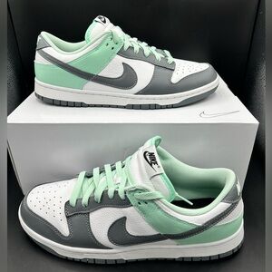 Nike Dunk Low ID By You Grey Mint Seafoam Green Size 11.5